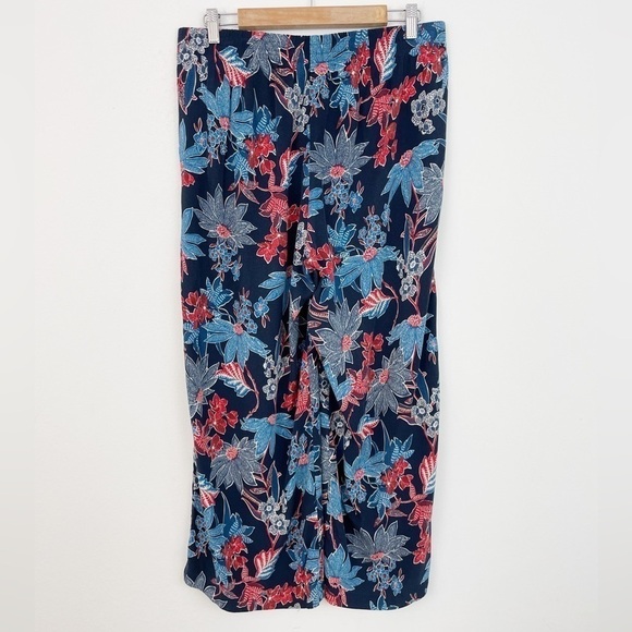 J. Jill Boho Floral Print Lagenlook Lightweight Wide Leg Casual Pants Size M - Picture 7 of 11